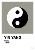 plakat: yin yang - battleship gray-Alternativ-A1two3