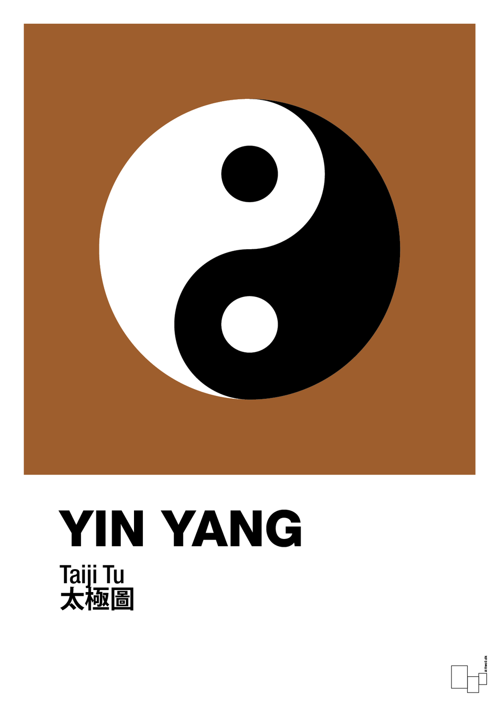plakat: yin yang - cognac-Alternativ-A1two3