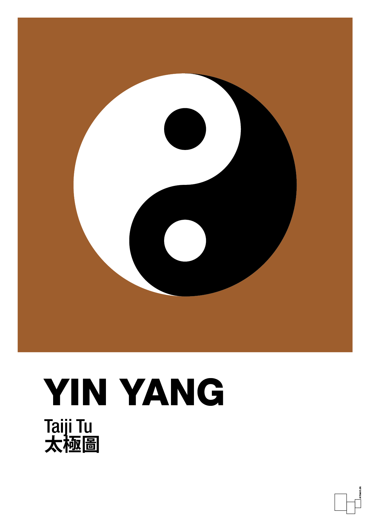 plakat: yin yang - cognac-Alternativ-A1two3