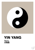 plakat: yin yang - creamy mushroom-Alternativ-A1two3