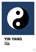 plakat: yin yang - lapis blue-Alternativ-A1two3
