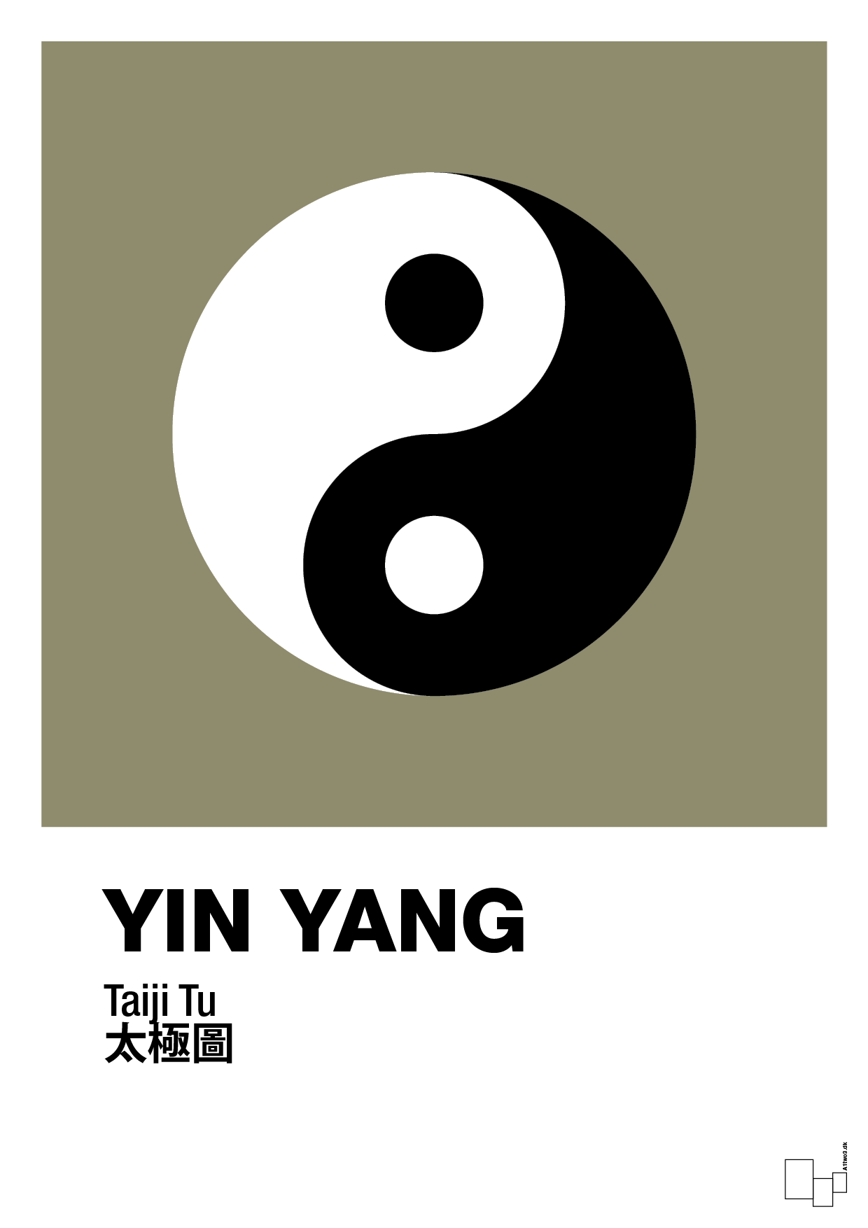 plakat: yin yang - misty forrest-Alternativ-A1two3