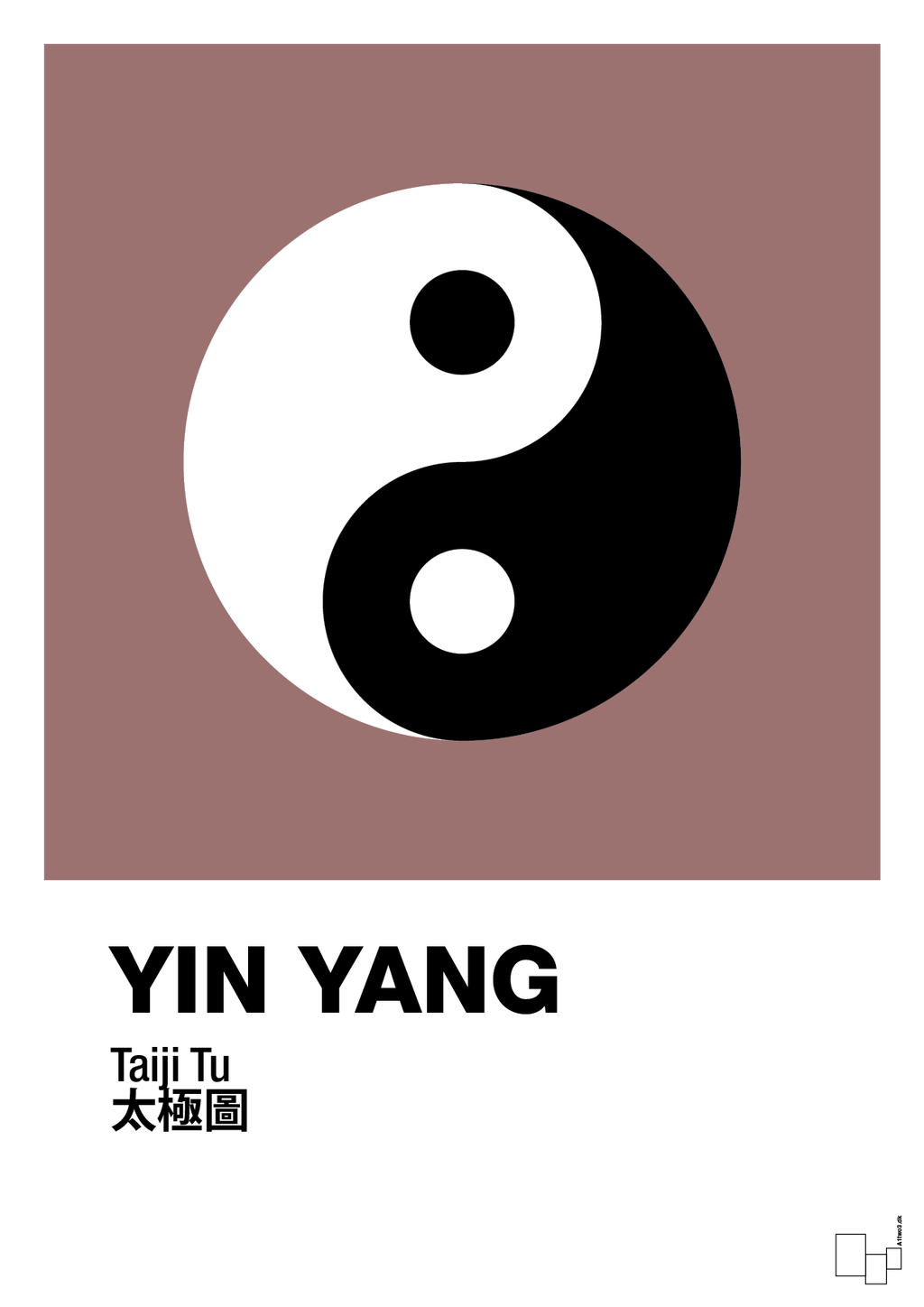 plakat: yin yang - plum-Alternativ-A1two3