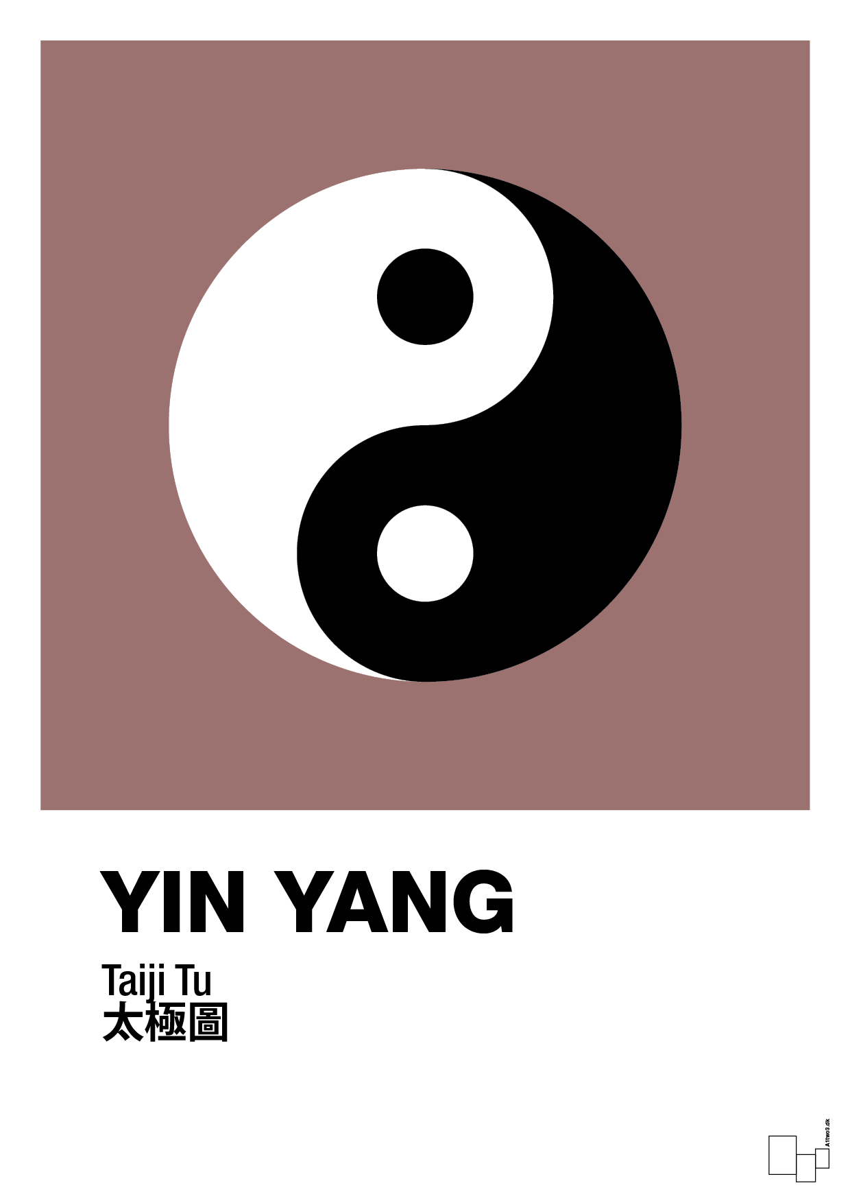 plakat: yin yang - plum-Alternativ-A1two3