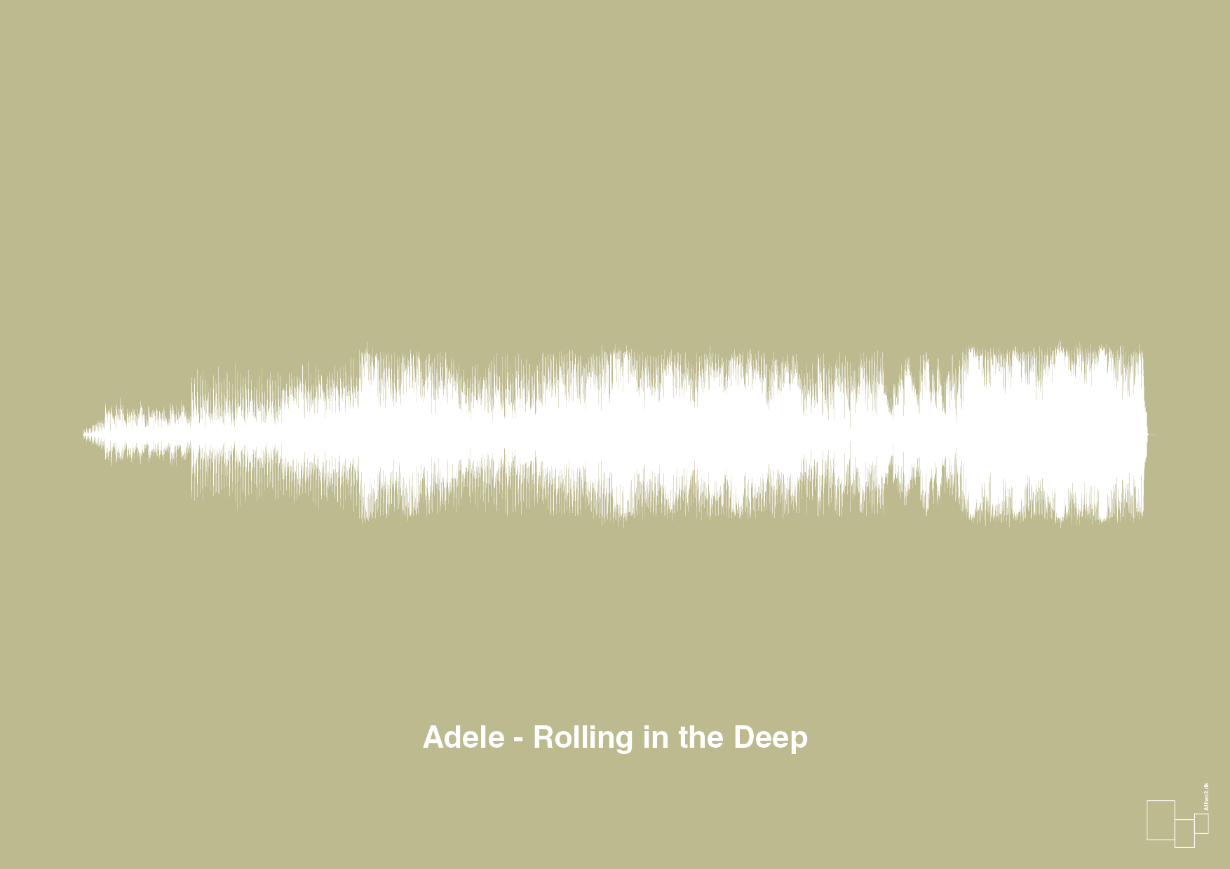 plakat: adele - rolling in the deep - back to nature-Soundwave-A1two3