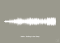 plakat: adele - rolling in the deep - battleship gray-Soundwave-A1two3