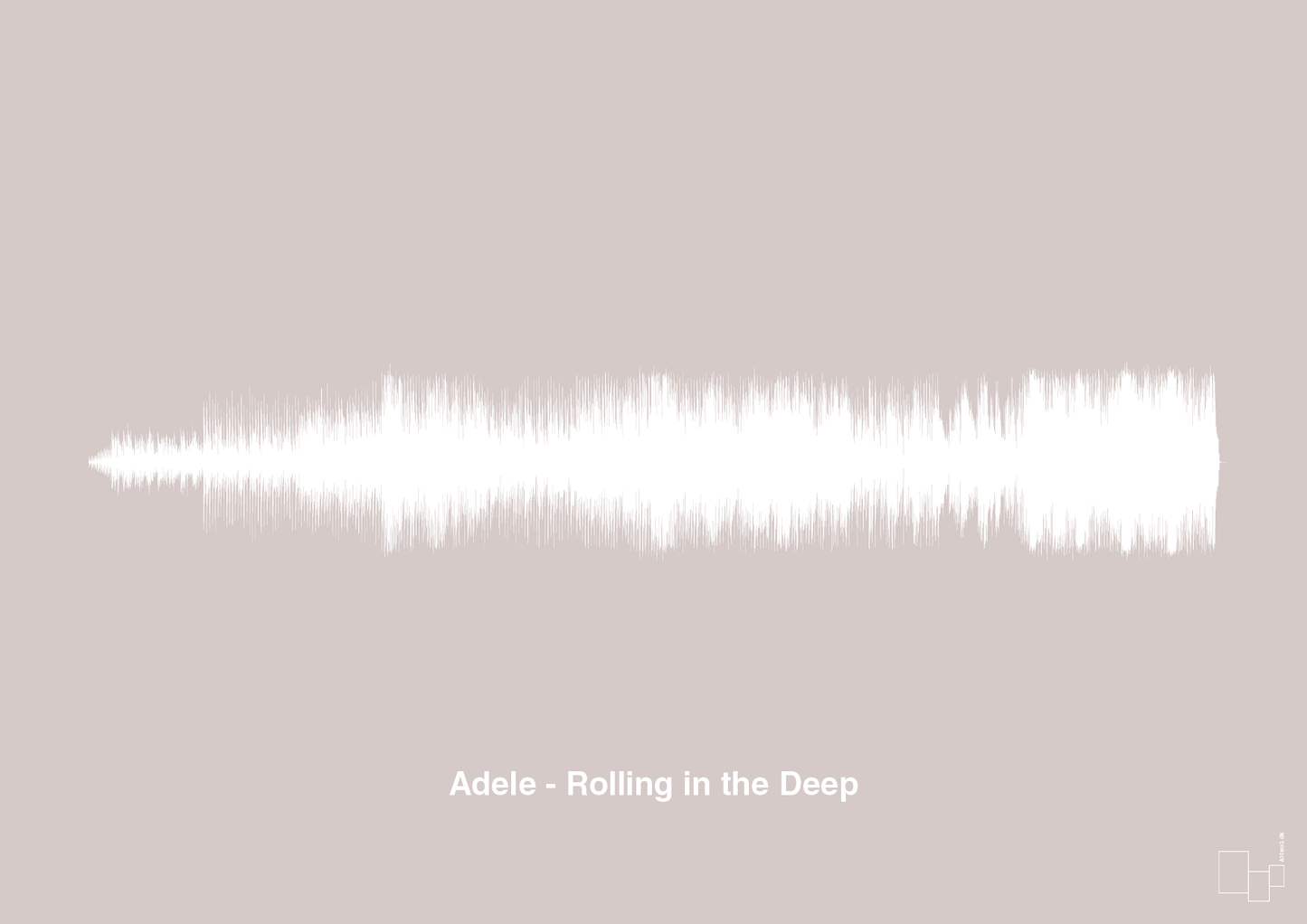 plakat: adele - rolling in the deep - broken beige-Soundwave-A1two3