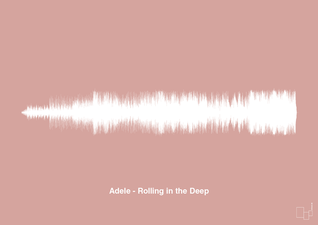 plakat: adele - rolling in the deep - bubble shell-Soundwave-A1two3