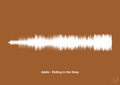 plakat: adele - rolling in the deep - cognac-Soundwave-A1two3