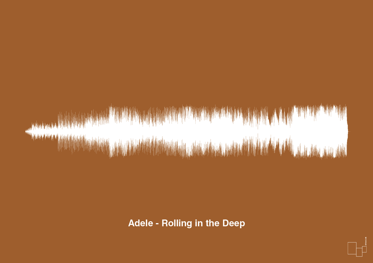 plakat: adele - rolling in the deep - cognac-Soundwave-A1two3