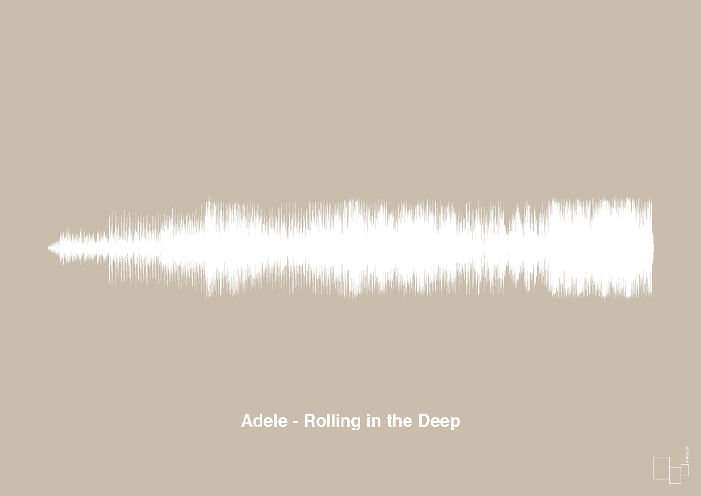 plakat: adele - rolling in the deep - creamy mushroom-Soundwave-A1two3