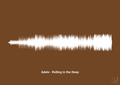 plakat: adele - rolling in the deep - dark brown-Soundwave-A1two3