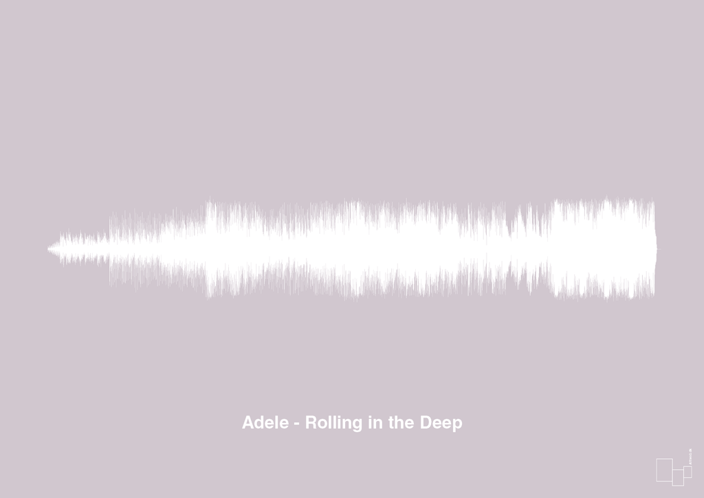 plakat: adele - rolling in the deep - dusty lilac-Soundwave-A1two3