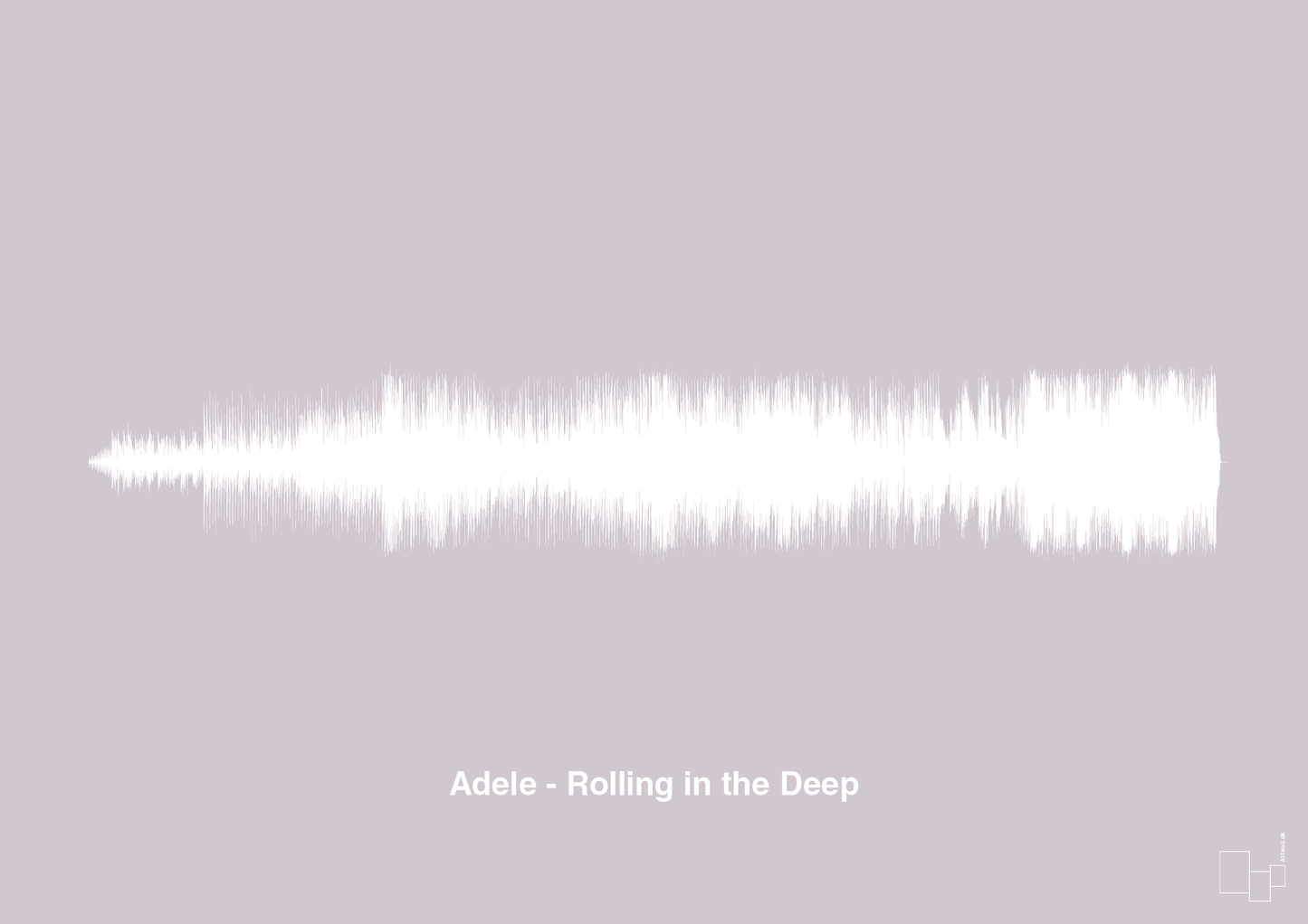 plakat: adele - rolling in the deep - dusty lilac-Soundwave-A1two3