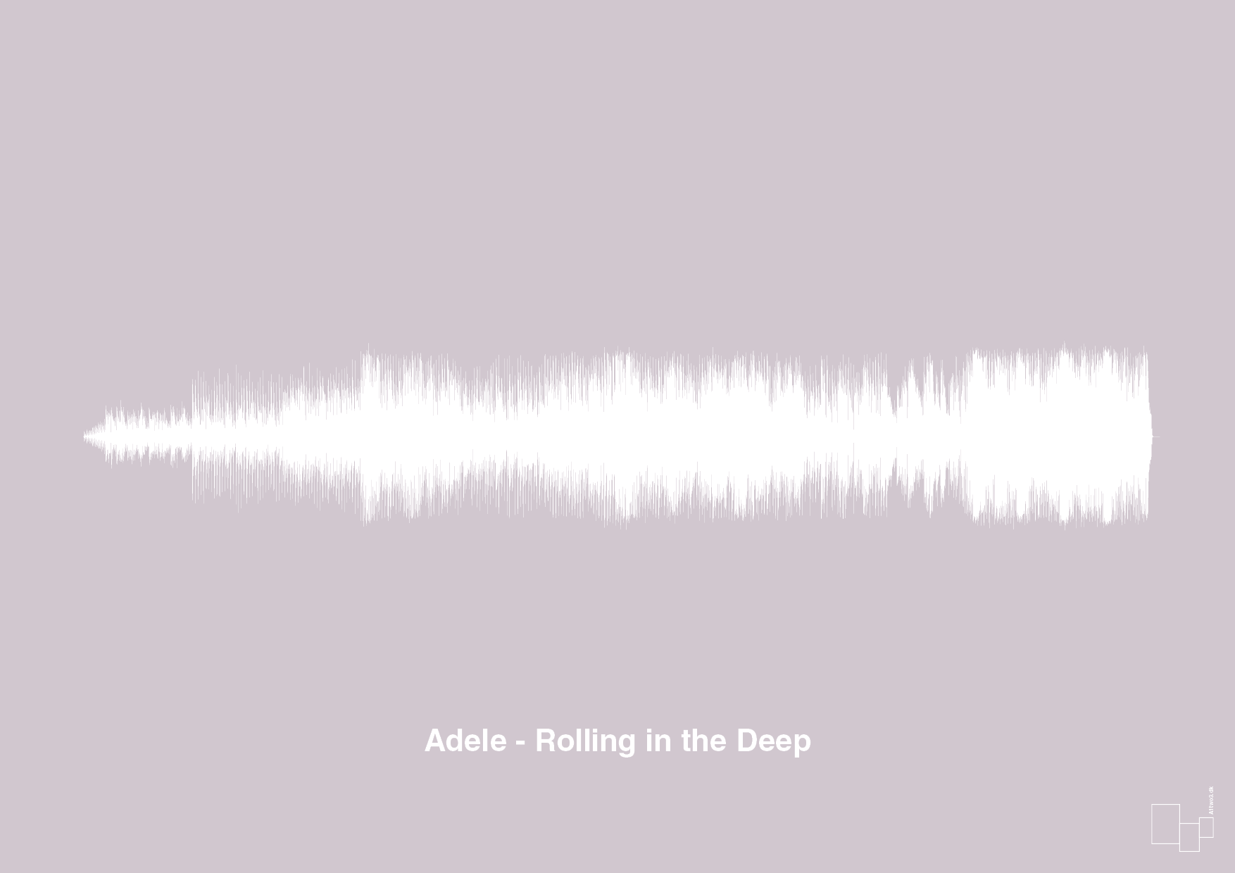 plakat: adele - rolling in the deep - dusty lilac-Soundwave-A1two3