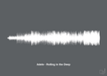 plakat: adele - rolling in the deep - graphic charcoal-Soundwave-A1two3