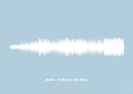 plakat: adele - rolling in the deep - heavenly blue-Soundwave-A1two3