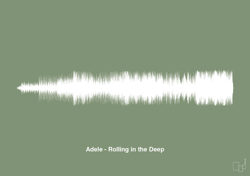plakat: adele - rolling in the deep - jade-Soundwave-A1two3