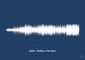 plakat: adele - rolling in the deep - lapis blue-Soundwave-A1two3