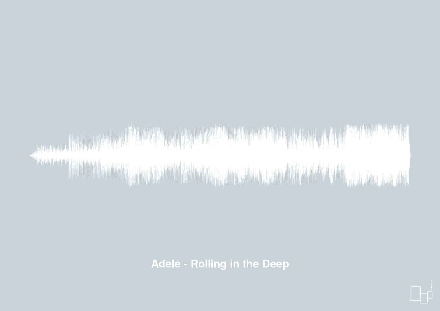 plakat: adele - rolling in the deep - light drizzle-Soundwave-A1two3