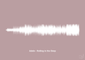 plakat: adele - rolling in the deep - light rose-Soundwave-A1two3