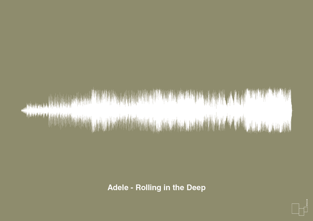 plakat: adele - rolling in the deep - misty forrest-Soundwave-A1two3
