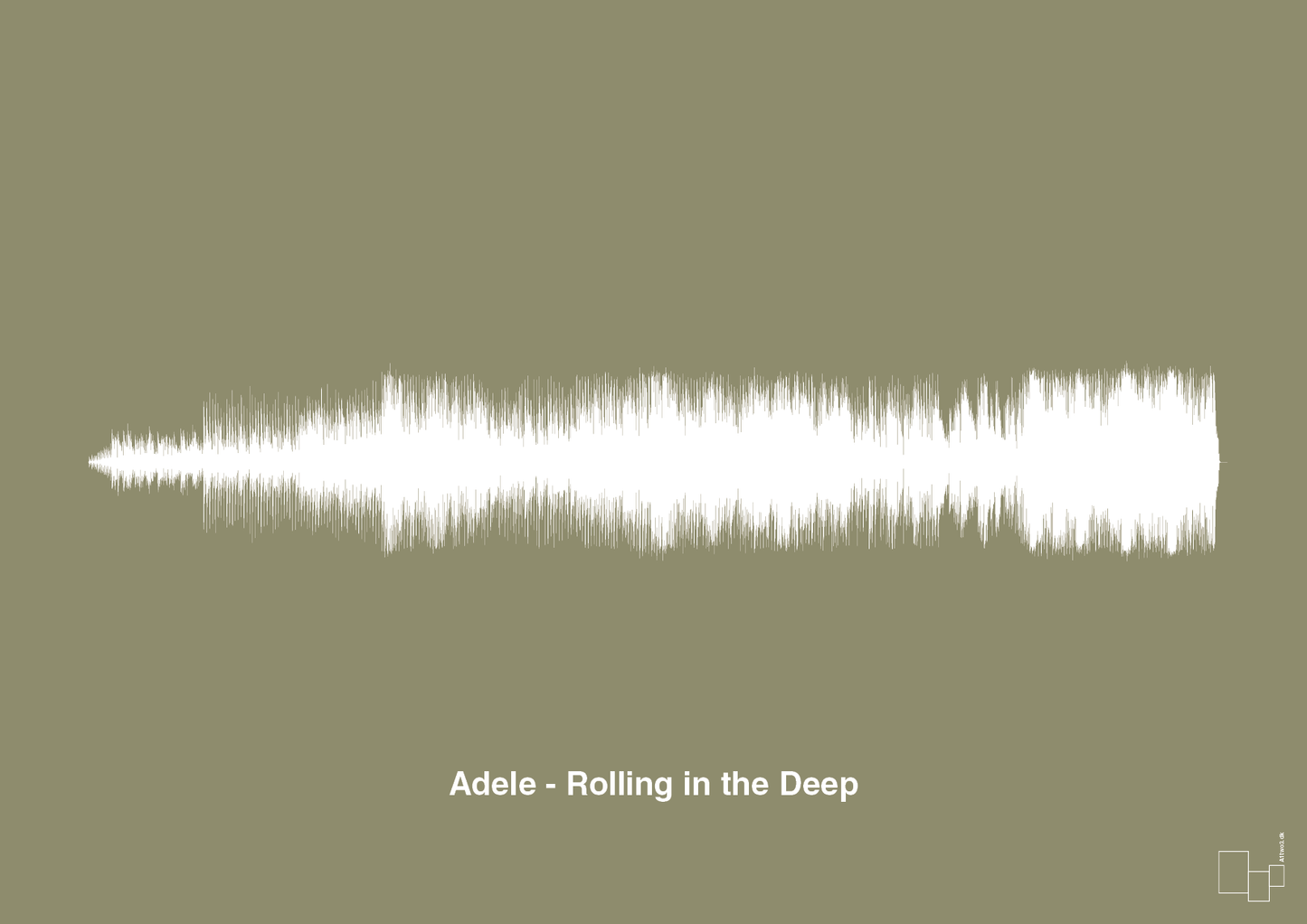 plakat: adele - rolling in the deep - misty forrest-Soundwave-A1two3