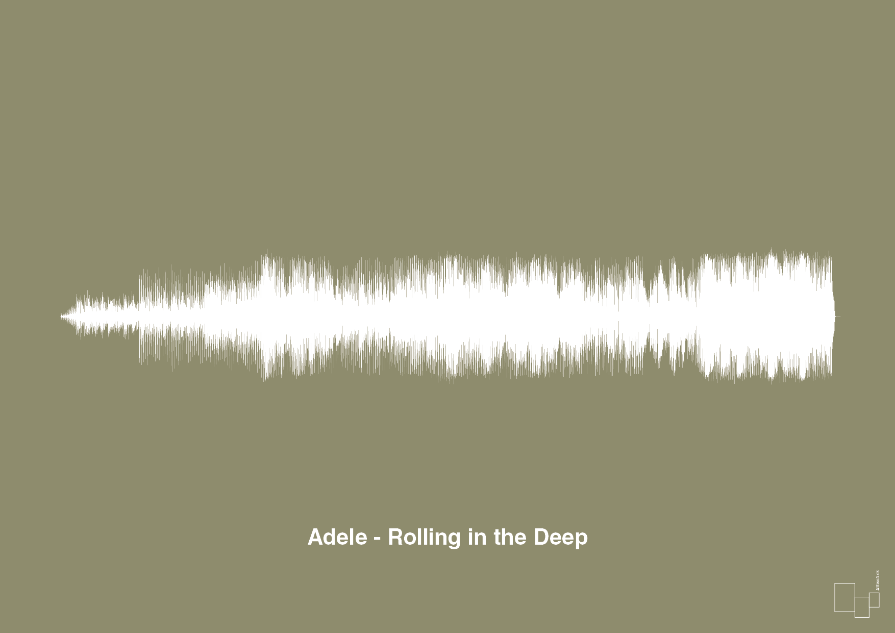 plakat: adele - rolling in the deep - misty forrest-Soundwave-A1two3