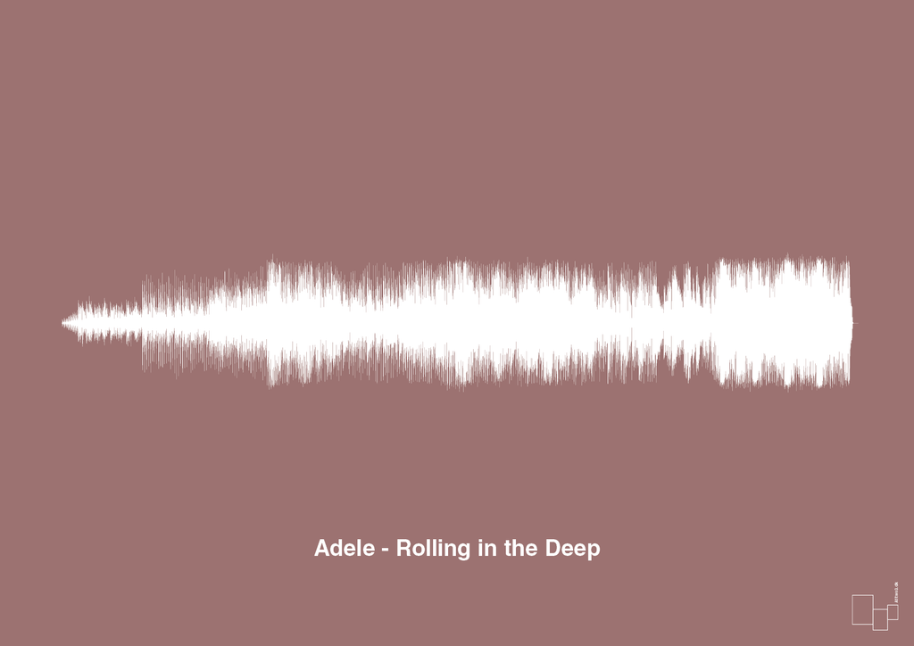 plakat: adele - rolling in the deep - plum-Soundwave-A1two3