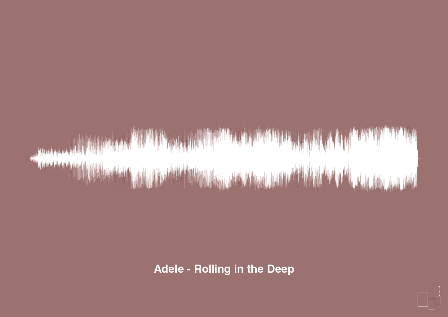 plakat: adele - rolling in the deep - plum-Soundwave-A1two3