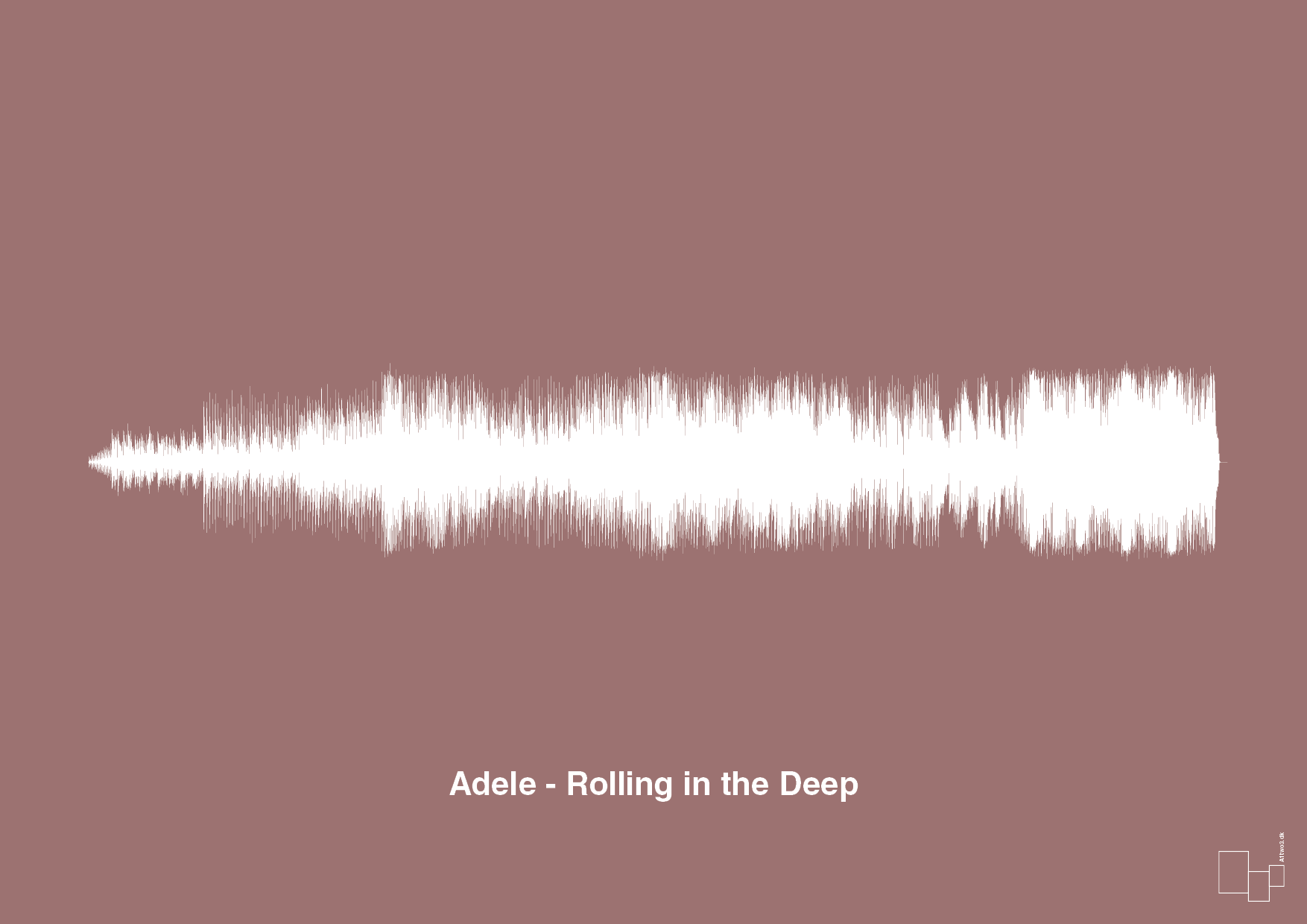 plakat: adele - rolling in the deep - plum-Soundwave-A1two3