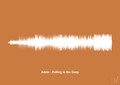 plakat: adele - rolling in the deep - rumba orange-Soundwave-A1two3