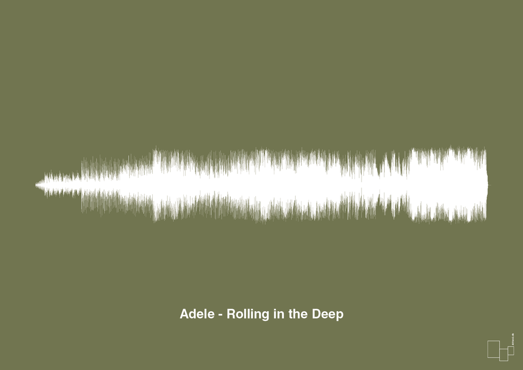 plakat: adele - rolling in the deep - secret meadow-Soundwave-A1two3