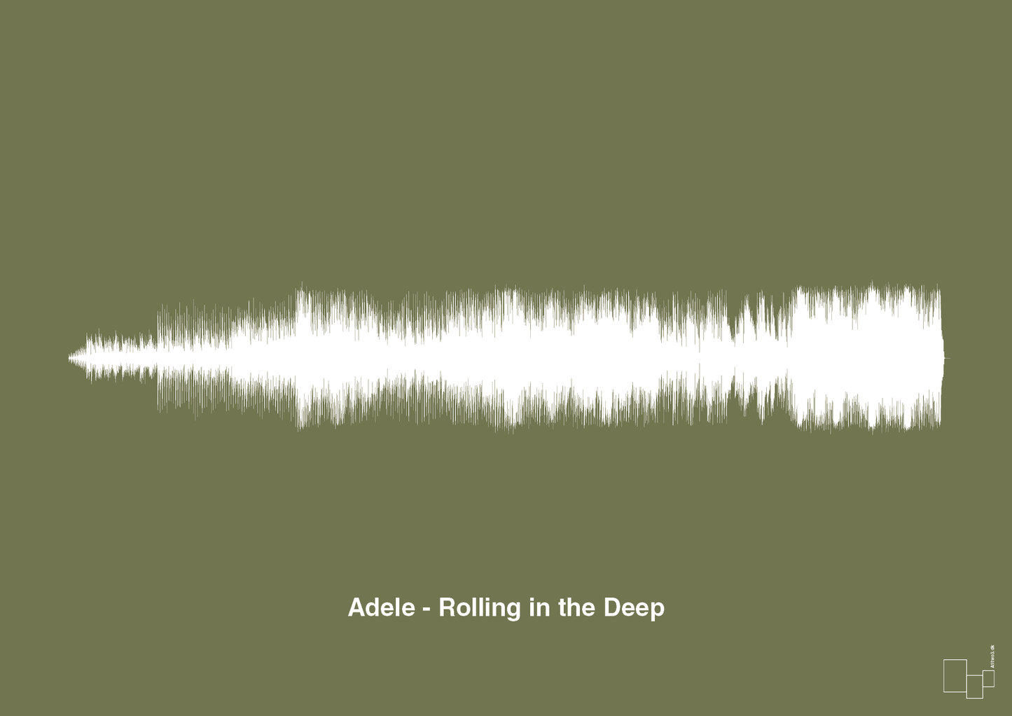 plakat: adele - rolling in the deep - secret meadow-Soundwave-A1two3