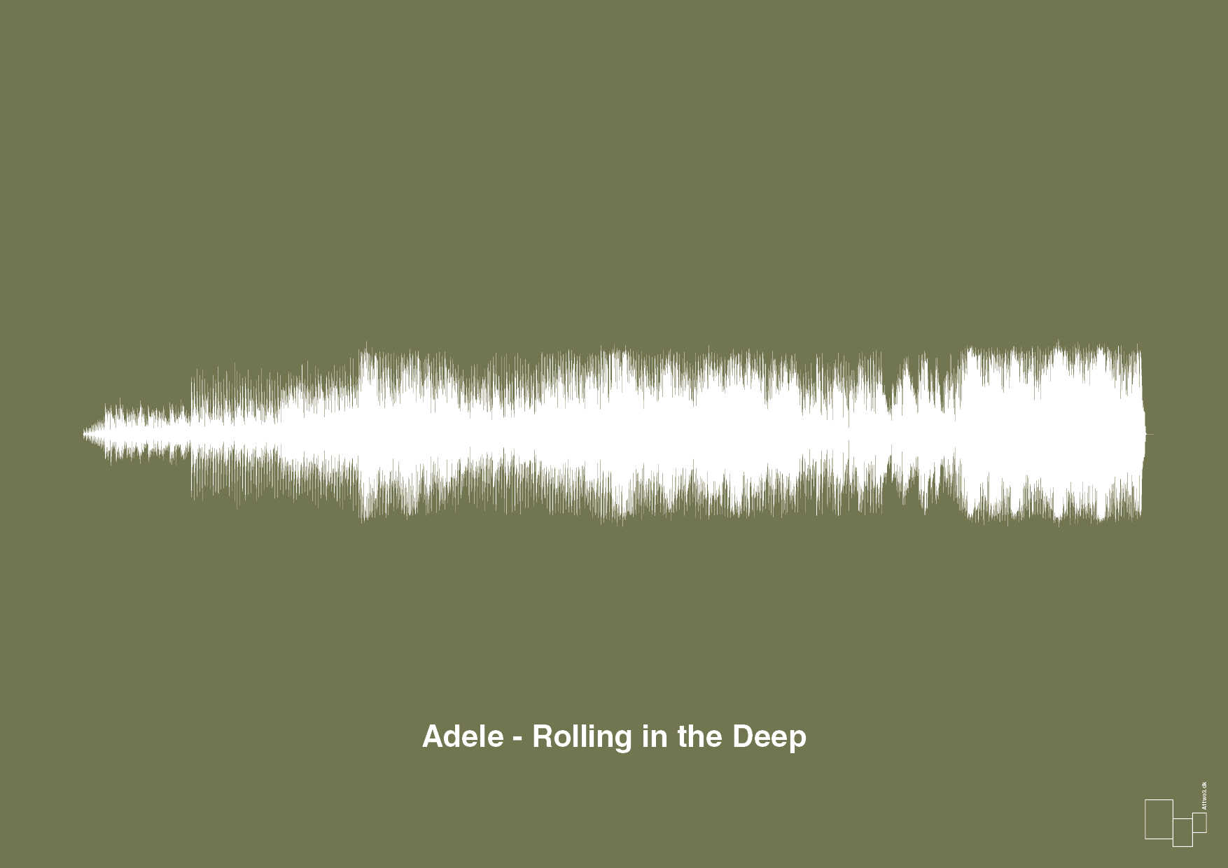 plakat: adele - rolling in the deep - secret meadow-Soundwave-A1two3