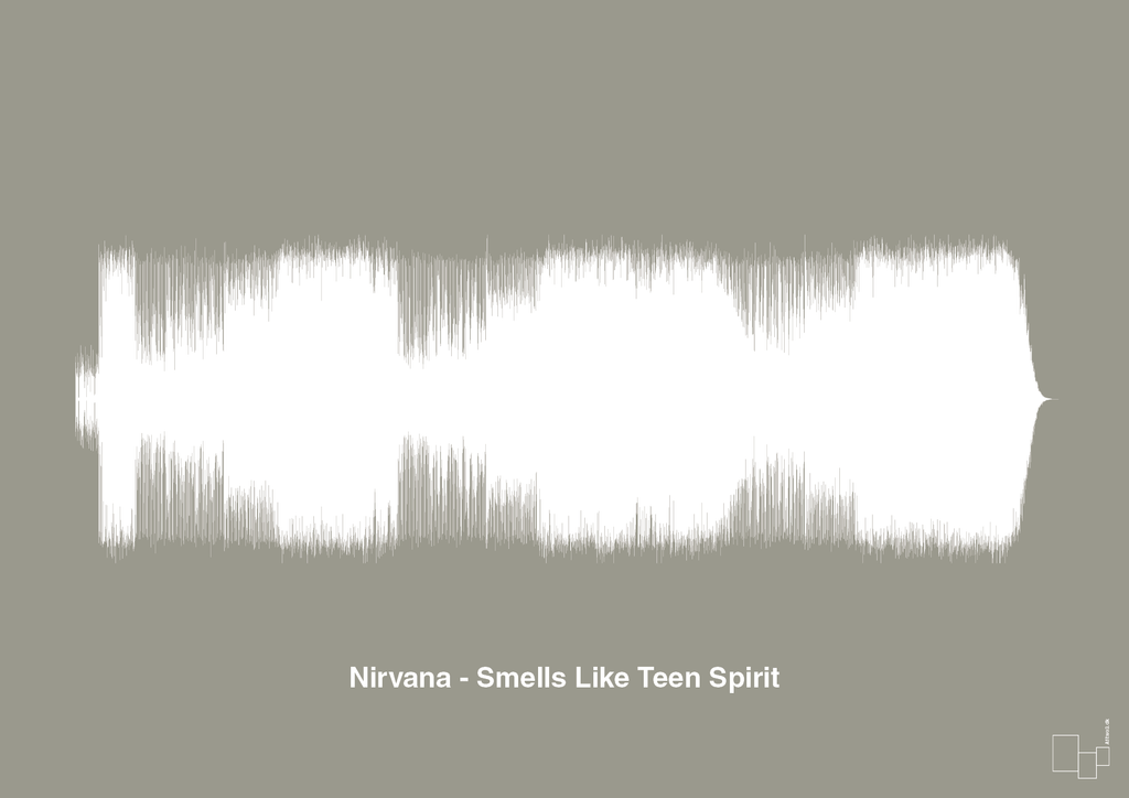 plakat: nirvana - smells like teen spirit - battleship gray-Soundwave-A1two3