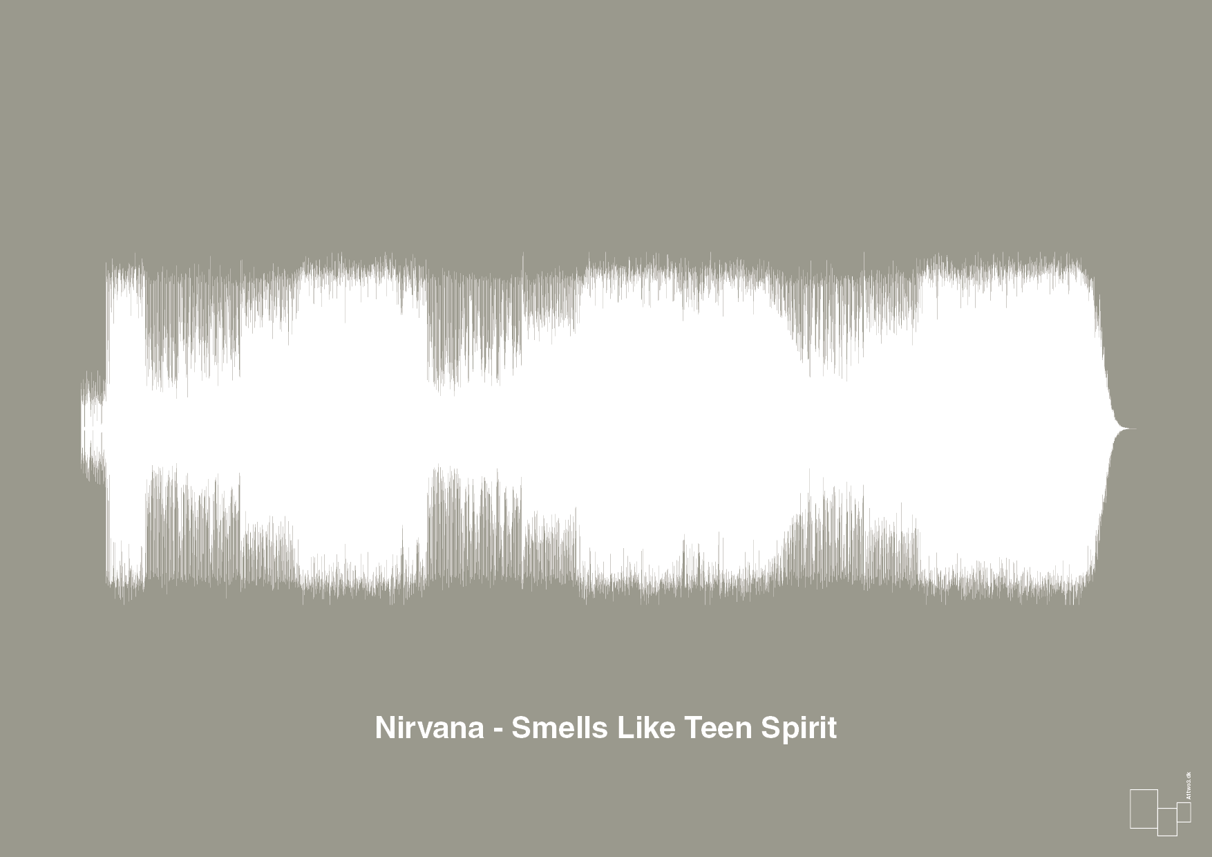 plakat: nirvana - smells like teen spirit - battleship gray-Soundwave-A1two3