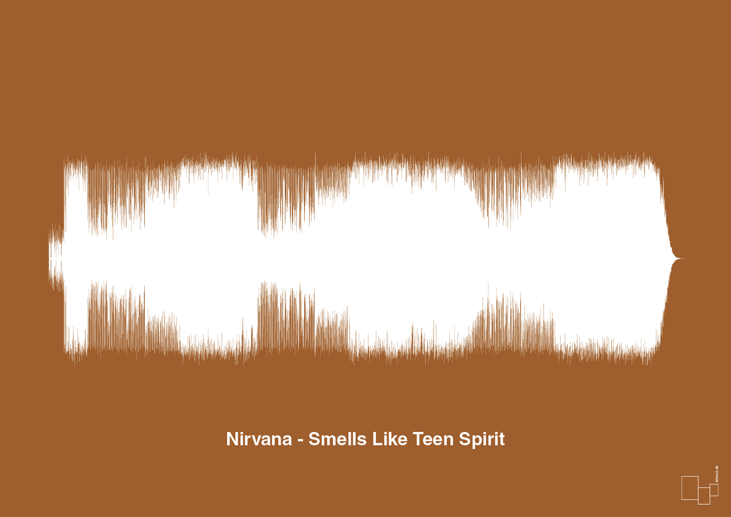 plakat: nirvana - smells like teen spirit - cognac-Soundwave-A1two3