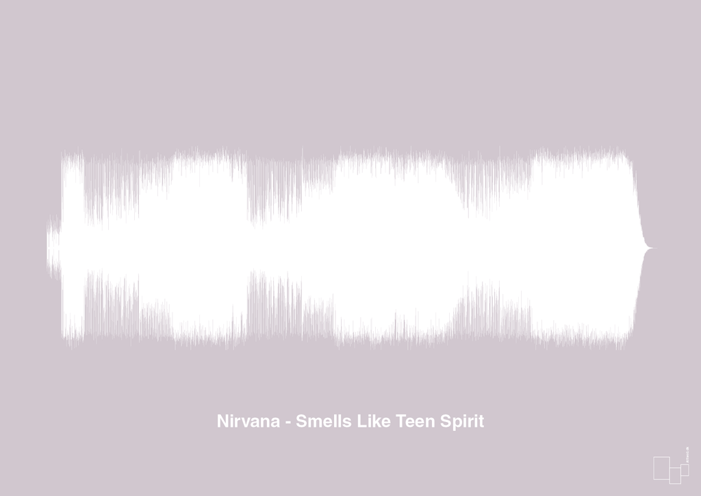 plakat: nirvana - smells like teen spirit - dusty lilac-Soundwave-A1two3