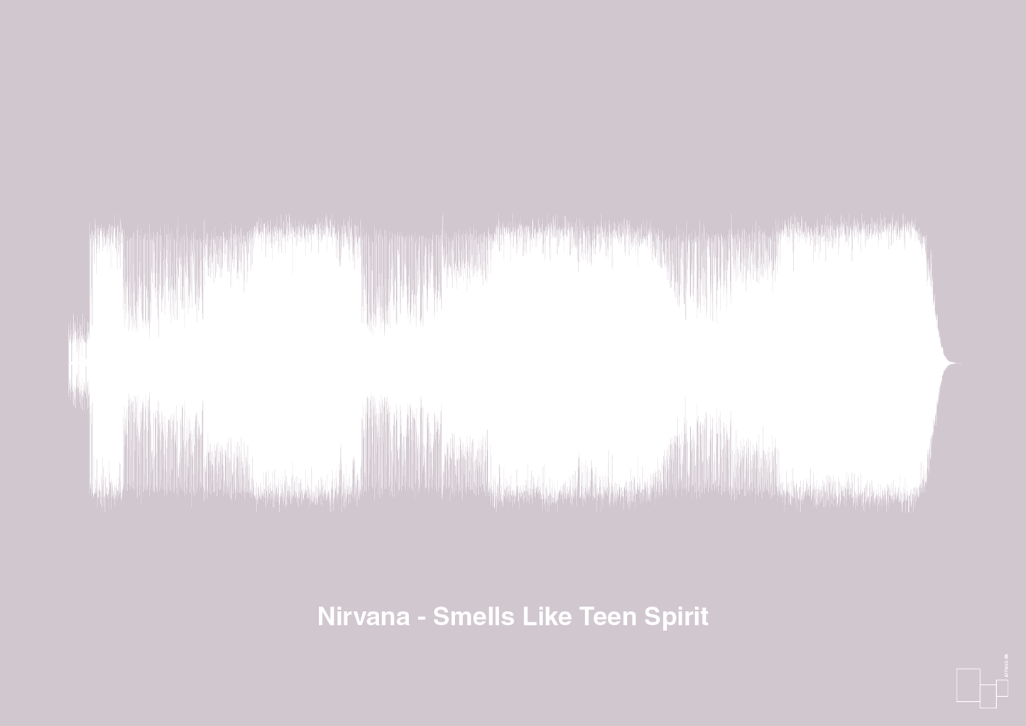 plakat: nirvana - smells like teen spirit - dusty lilac-Soundwave-A1two3