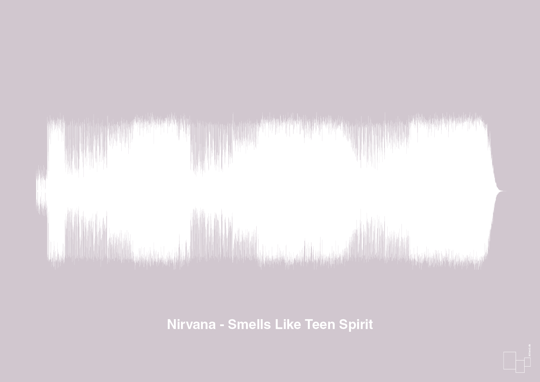 plakat: nirvana - smells like teen spirit - dusty lilac-Soundwave-A1two3