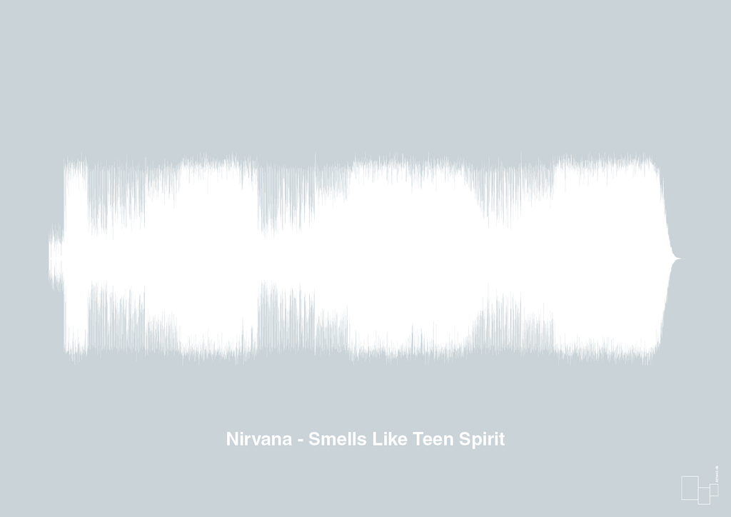 plakat: nirvana - smells like teen spirit - light drizzle-Soundwave-A1two3