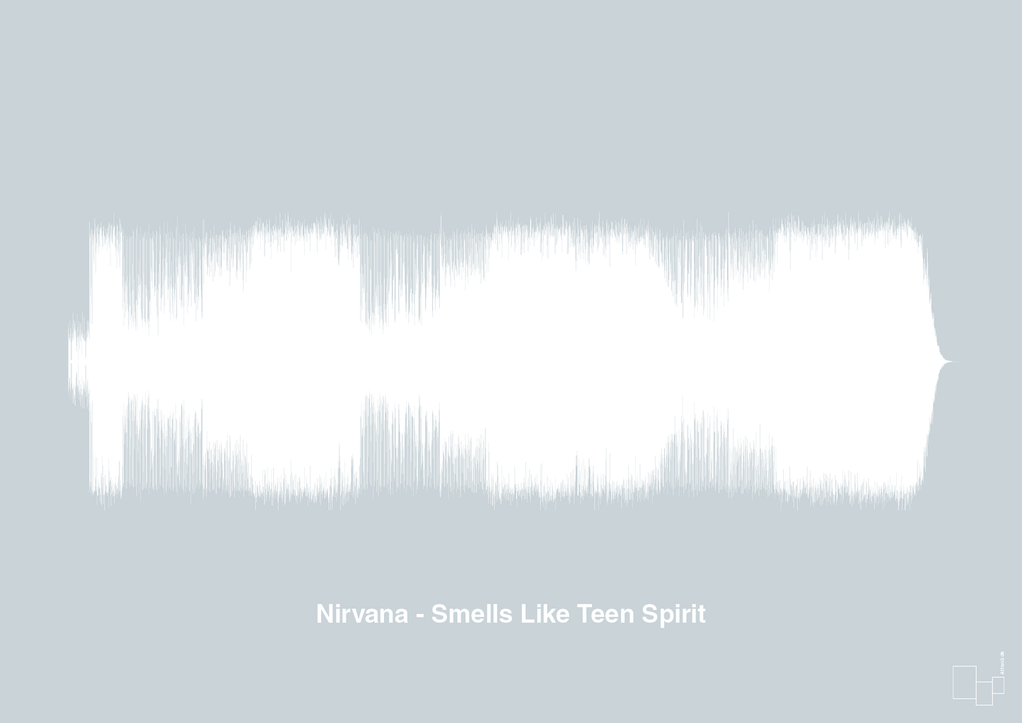 plakat: nirvana - smells like teen spirit - light drizzle-Soundwave-A1two3
