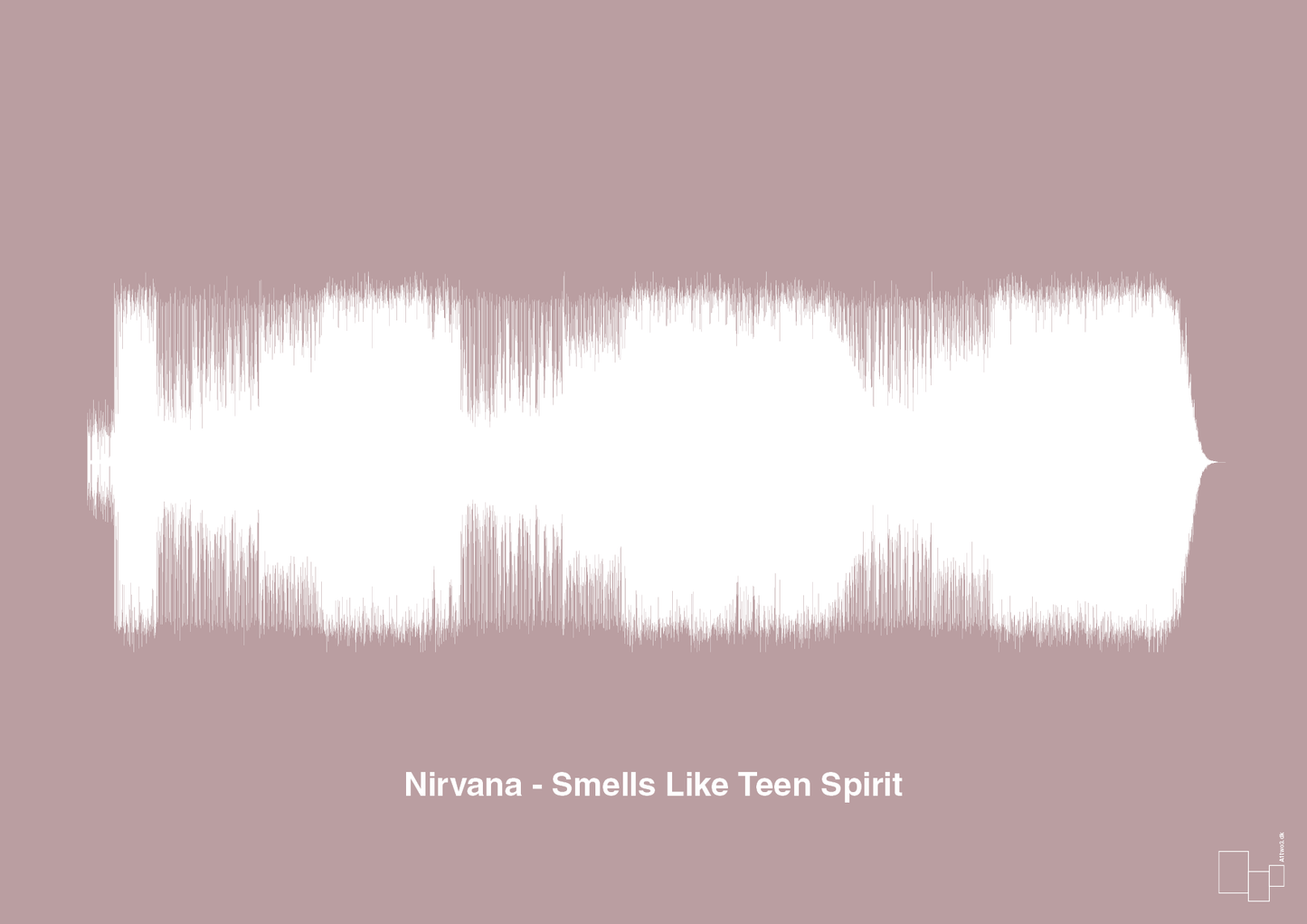 plakat: nirvana - smells like teen spirit - light rose-Soundwave-A1two3