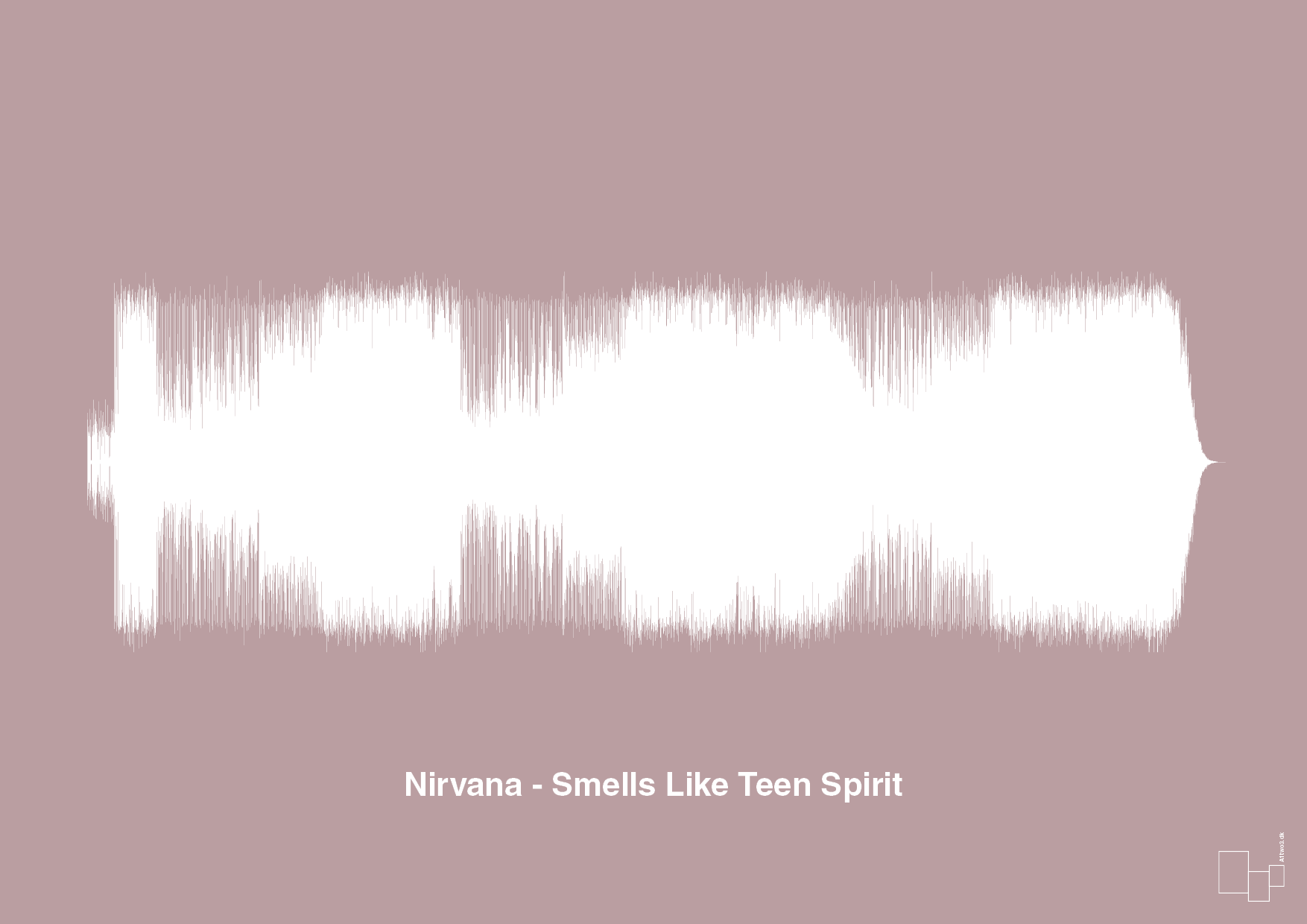 plakat: nirvana - smells like teen spirit - light rose-Soundwave-A1two3