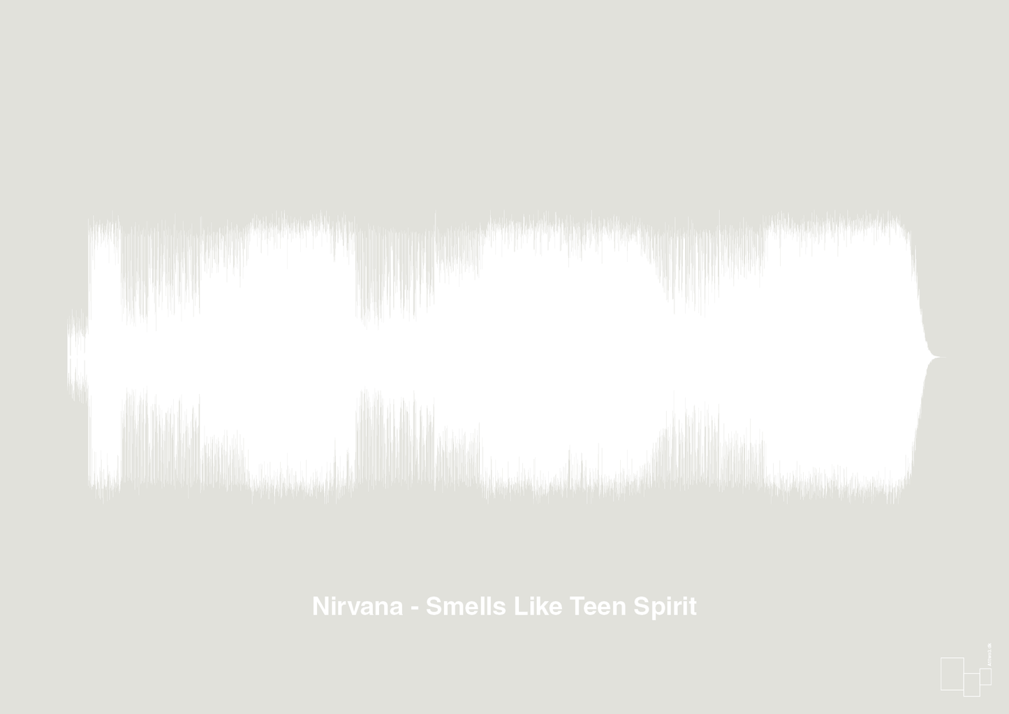 plakat: nirvana - smells like teen spirit - painters white-Soundwave-A1two3
