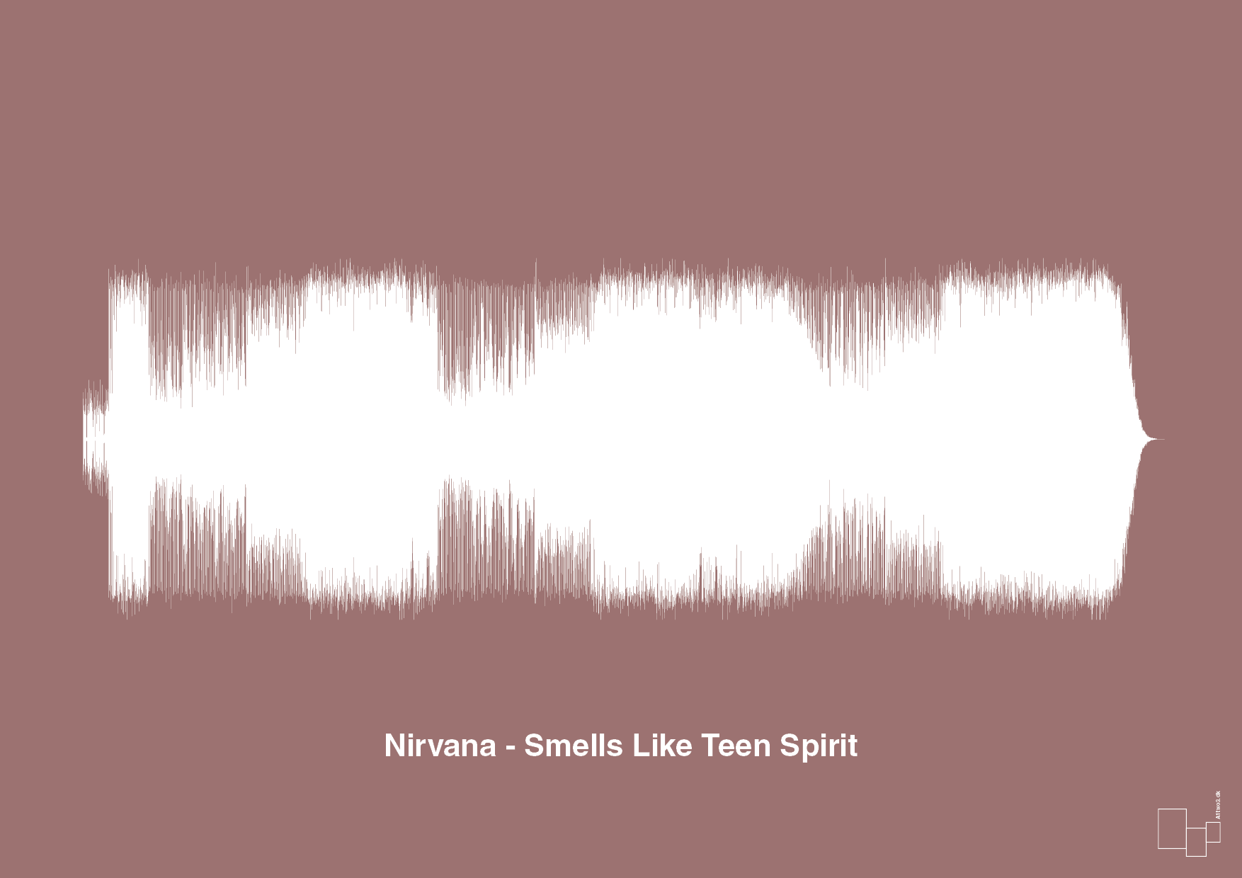 plakat: nirvana - smells like teen spirit - plum-Soundwave-A1two3
