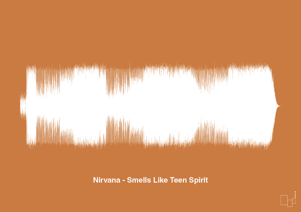 plakat: nirvana - smells like teen spirit - rumba orange-Soundwave-A1two3
