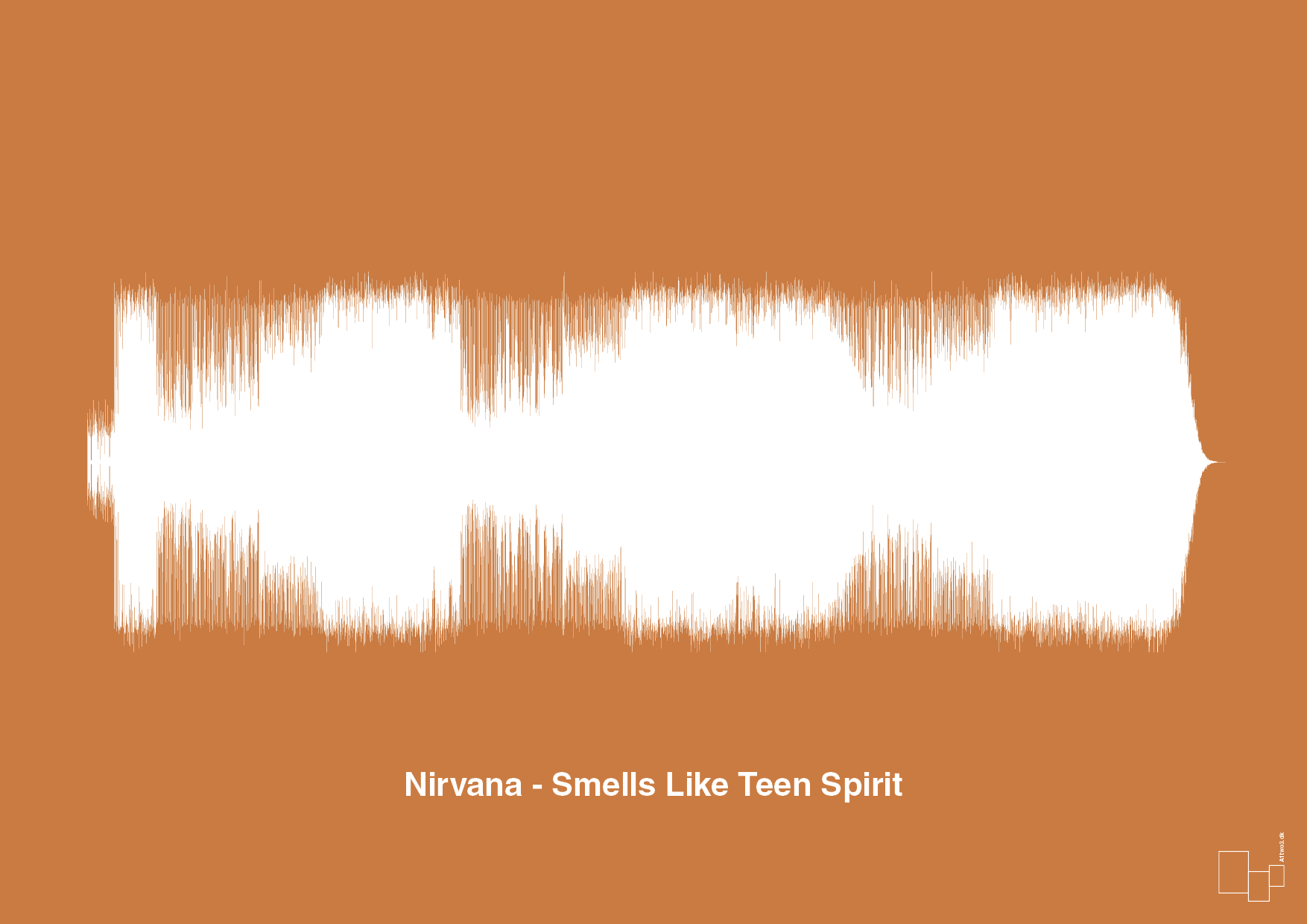 plakat: nirvana - smells like teen spirit - rumba orange-Soundwave-A1two3