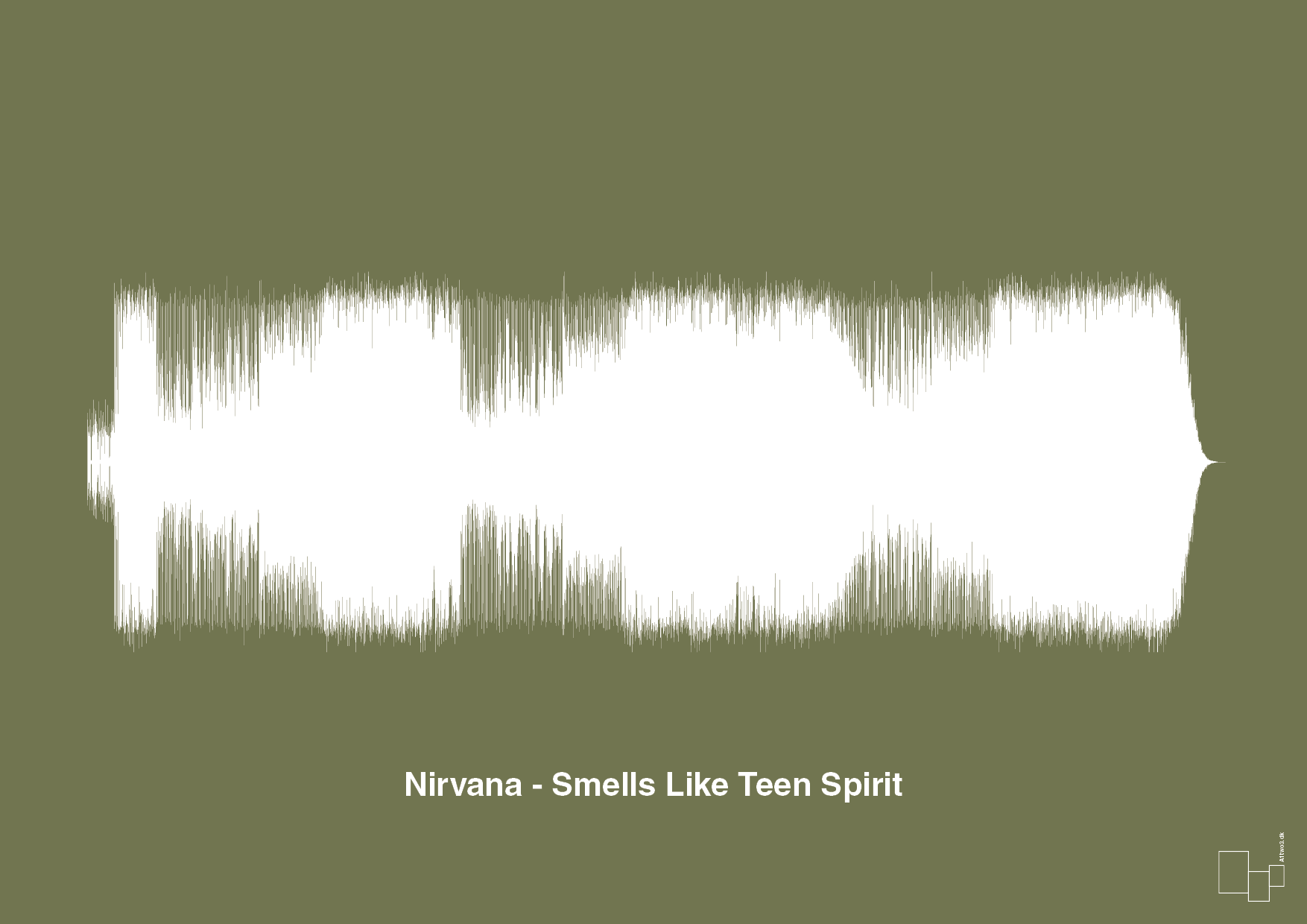 plakat: nirvana - smells like teen spirit - secret meadow-Soundwave-A1two3